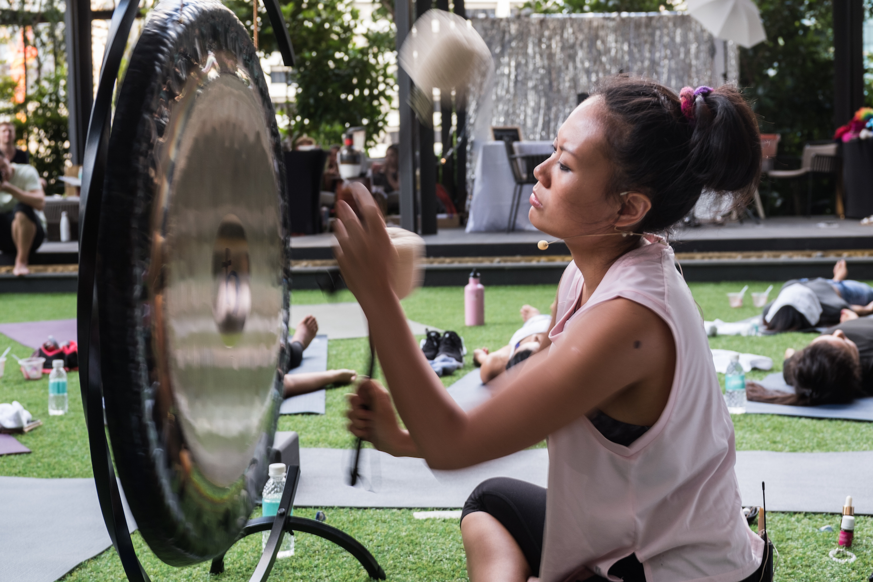 gong meditation sound therapy