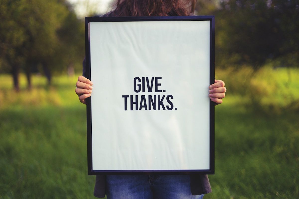 give thanks gratitude